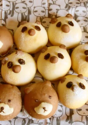 くまちゃん＆パンダパン-レシピのメイン写真