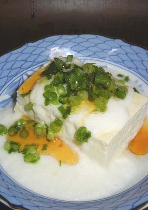 ごま油で温豆腐の山かけ-レシピのメイン写真