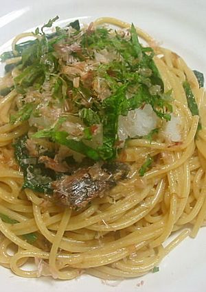 オイルサーデンの和風パスタ-レシピのメイン写真