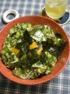 おくらのスルット丼-レシピのメイン写真