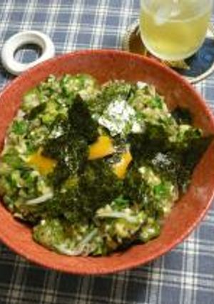 おくらのスルット丼-レシピのメイン写真