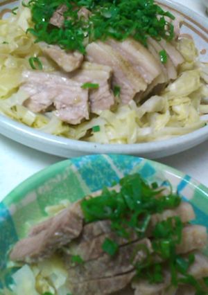 簡単、豪華♪豚の野菜レンジ蒸し-レシピのメイン写真