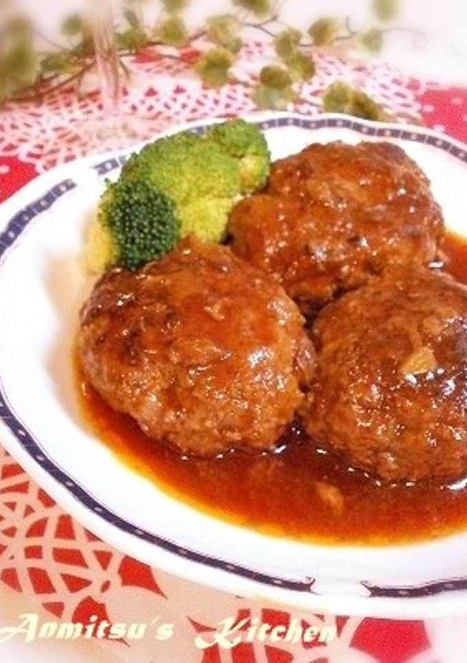 家族にリクエストされる煮込みハンバーグ-レシピのメイン写真