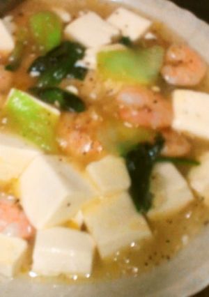 豆腐とチンゲンサイの炒め煮-レシピのメイン写真