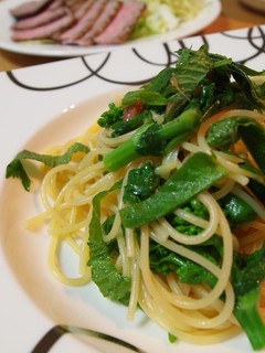 【春待ち】梅と菜花のさっぱり和風パスタ-レシピのメイン写真