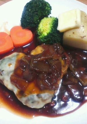 バレンタイン♪ハートのハンバーグ-レシピのメイン写真