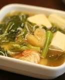 香り箱と菜の花の豆腐あんかけ