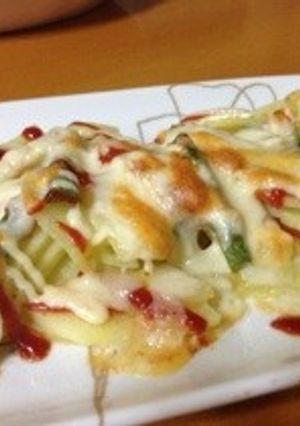 ジャガイモとインゲンのチーズ焼き-レシピのメイン写真
