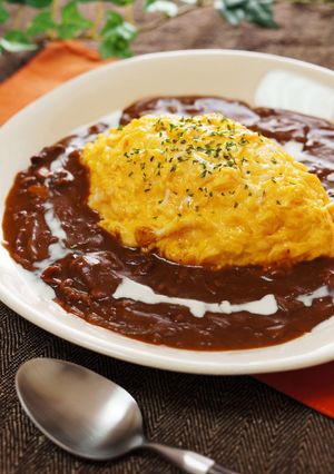 ふわとろ卵のオムハヤシライス-レシピのメイン写真