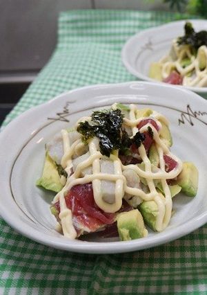 まぐろ・アボカド・里芋和え-レシピのメイン写真