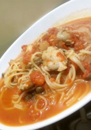 覚書◆トマトスープパスタ-レシピのメイン写真
