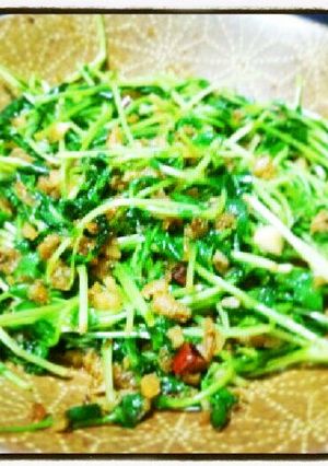 干エビと豆苗炒め-レシピのメイン写真