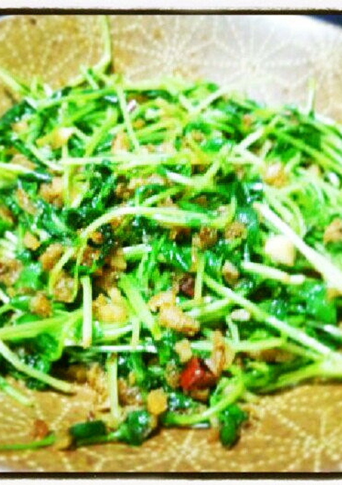干エビと豆苗炒め-レシピのメイン写真