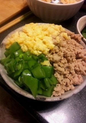 ご飯が進む♪三色そぼろ丼-レシピのメイン写真