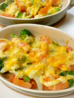 ブロッコリーとカリフラワーのマヨチーズ-レシピのメイン写真