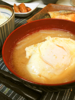 ＊大根と落とし卵の味噌汁＊-レシピのメイン写真