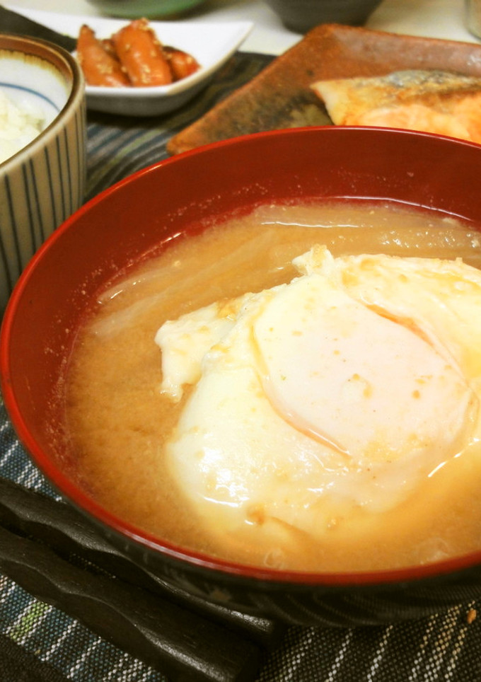 ＊大根と落とし卵の味噌汁＊-レシピのメイン写真