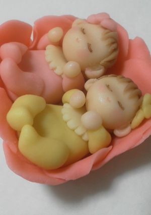 出産祝いに☆ベビーのマジパン細工-レシピのメイン写真