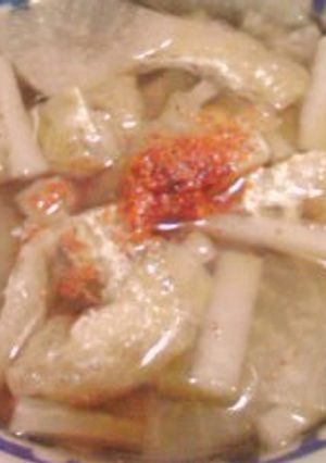 「鬼平風」鶏大根ひとりレンジ鍋(町人風)-レシピのメイン写真