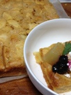 ホットケーキミックスでりんごケーキ-レシピのメイン写真