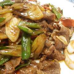 รูปของ 回鍋肉のタレで牛肉の中華炒め