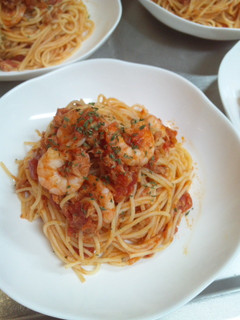 小えびとツナのトマトパスタ-レシピのメイン写真