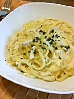 ◆簡単♡ささみのクリームスパゲッティ◆-レシピのメイン写真