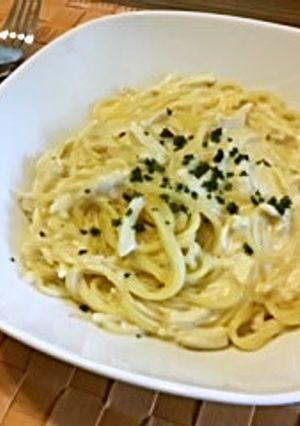 ◆簡単♡ささみのクリームスパゲッティ◆-レシピのメイン写真
