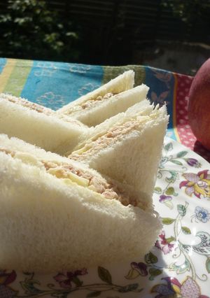 ツナりんごチーズのサンドイッチ-レシピのメイン写真