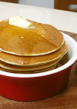 マーガリンで作るふわふわパンケーキ-レシピのメイン写真