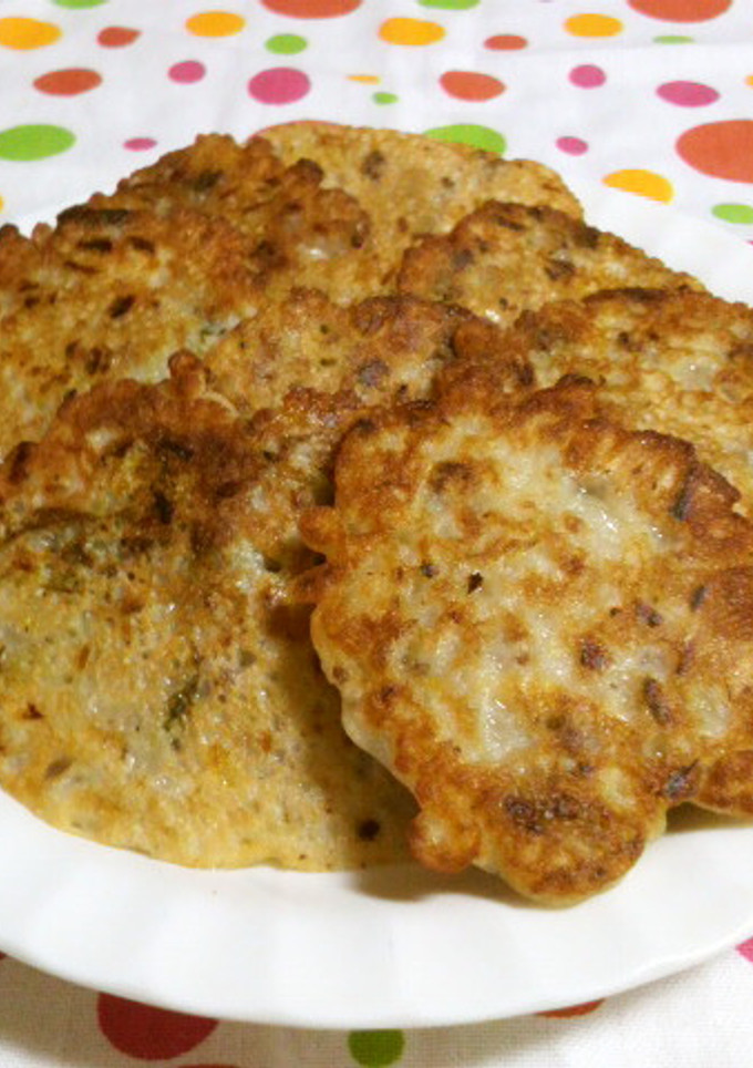 残った春巻きの具で♪お好み焼き風-レシピのメイン写真