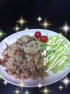 きんぴらごぼうのリメイク☆炒飯風-レシピのメイン写真