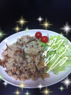 きんぴらごぼうのリメイク☆炒飯風-レシピのメイン写真