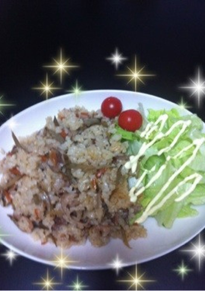 きんぴらごぼうのリメイク☆炒飯風-レシピのメイン写真