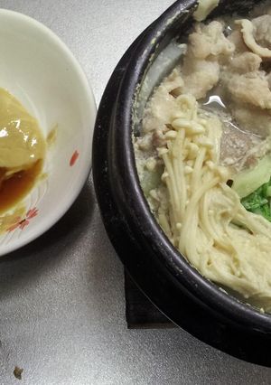 豆乳鍋・練りゴマのタレで♪-レシピのメイン写真