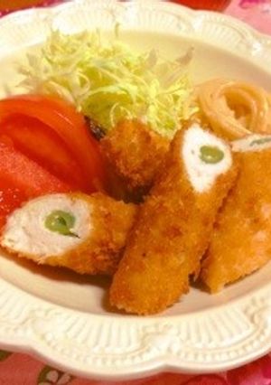 モテレシピ！ささみのインゲン巻きフライ-レシピのメイン写真