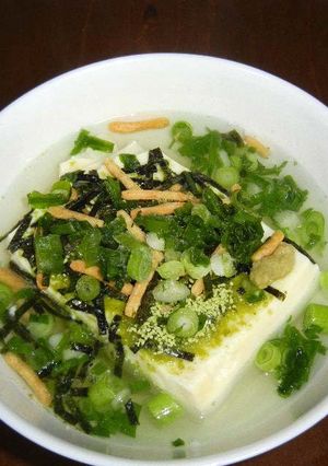 永谷園のお茶漬け海苔で即席湯豆腐-レシピのメイン写真