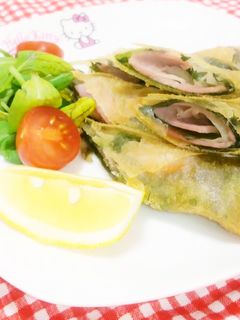超簡単!ベーコンと大葉の春巻き♪-レシピのメイン写真