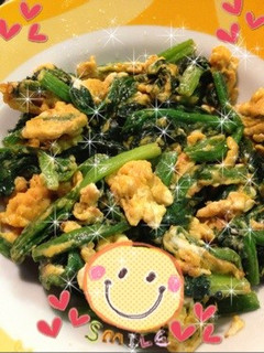 ほうれん草の卵炒り♪-レシピのメイン写真