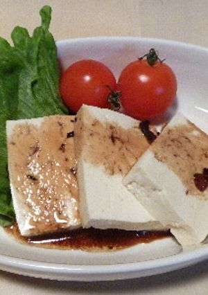 バルサミコ酢で洋風冷奴-レシピのメイン写真