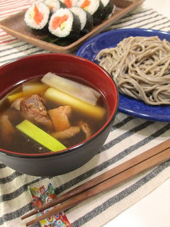 焼き鳥で簡単♪ランチに絶品鶏つけそば-レシピのメイン写真