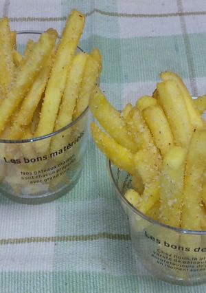 金ごますりごまでフリフリポテト-レシピのメイン写真