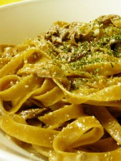 (^^)ポルチーニのクリームパスタ-レシピのメイン写真