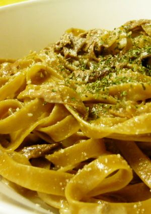 (^^)ポルチーニのクリームパスタ-レシピのメイン写真