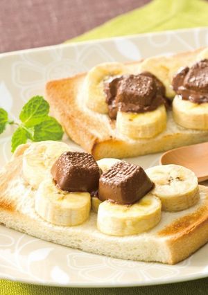 すぐできちゃう！チョコバナナパン-レシピのメイン写真