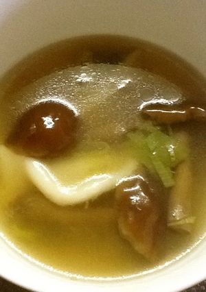 大っきいナメコの水餃子-レシピのメイン写真