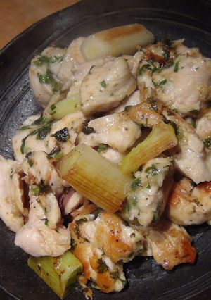 鶏胸肉と長ネギのガーリックレモン炒め-レシピのメイン写真