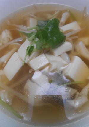 絹ごし豆腐ともやしのコンソメスープ-レシピのメイン写真