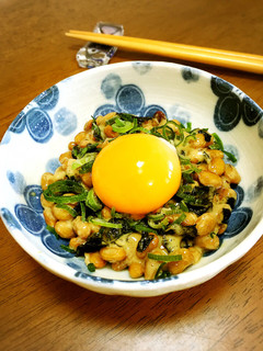 納豆海苔ナムル☆卵を絡めて-レシピのメイン写真