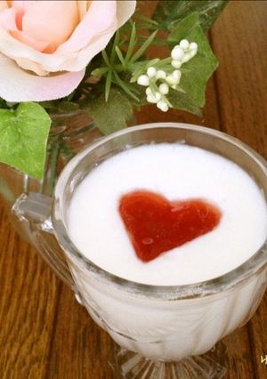 バレンタインに!ハートのミルク寒天♡-レシピのメイン写真